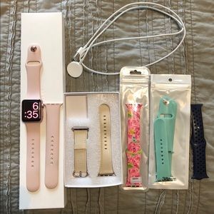 38 mm Series 1 Rose Gold Apple Watch 🌸